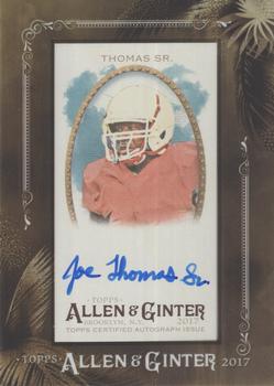 2017 Topps Allen & Ginter - Mini Framed Non-Baseball Autographs #MA-JTS Joe Thomas Sr. Front