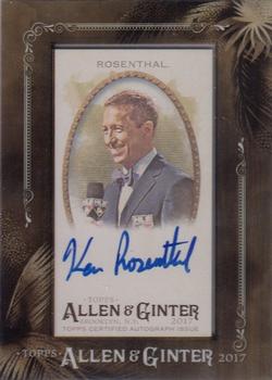 2017 Topps Allen & Ginter - Mini Framed Non-Baseball Autographs #MA-KR Ken Rosenthal Front