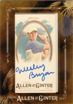 2017 Topps Allen & Ginter - Mini Framed Non-Baseball Autographs #MA-WB Wesley Bryan Front