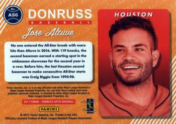 2017 Donruss Optic - All Stars #AS6 Jose Altuve Back