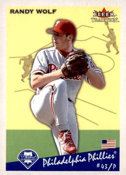 2002 Fleer Tradition #349 Randy Wolf Front