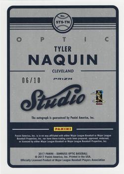2017 Donruss Optic - Studio Signatures Gold #STS-TN Tyler Naquin Back