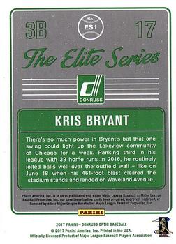 2017 Donruss Optic - The Elite Series #ES1 Kris Bryant Back