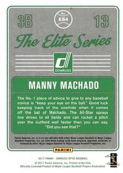 2017 Donruss Optic - The Elite Series #ES4 Manny Machado Back