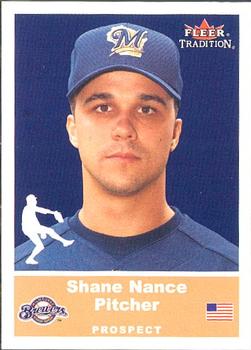 2002 Fleer Tradition Update #U86 Shane Nance Front