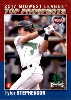 2017 Choice Midwest League Top Prospects #13 Tyler Stephenson Front