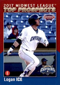 2017 Choice Midwest League Top Prospects #20 Logan Ice Front