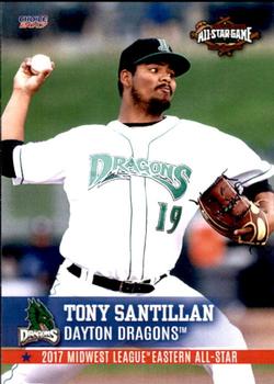 2017 Choice Midwest League All-Stars #11 Tony Santillan Front
