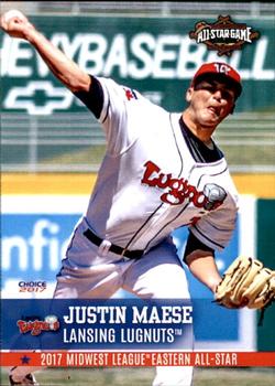 2017 Choice Midwest League All-Stars #21 Justin Maese Front