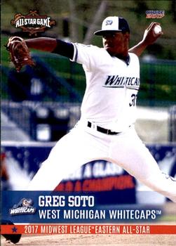 2017 Choice Midwest League All-Stars #31 Greg Soto Front