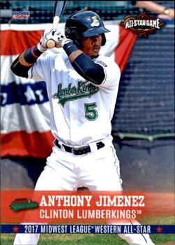 2017 Choice Midwest League All-Stars #47 Anthony Jimenez Front