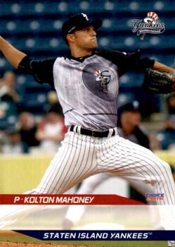 2016 Choice Staten Island Yankees #10 Kolton Mahoney Front