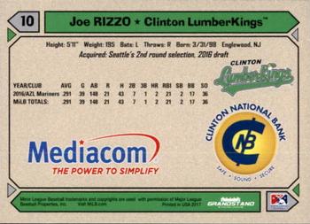 2017 Grandstand Clinton LumberKings #NNO Joe Rizzo Back