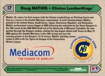 2017 Grandstand Clinton LumberKings #NNO Doug Mathis Back