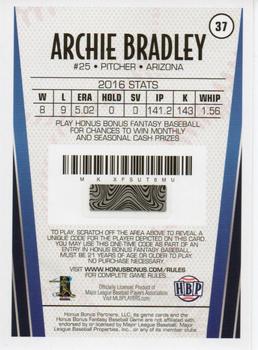 2017 Honus Bonus Fantasy Baseball - Silver Foil #37 Archie Bradley Back