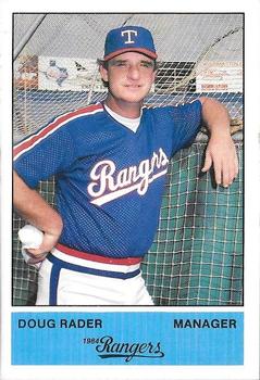 1984 Jarvis Press Texas Rangers #NNO Doug Rader Front