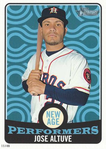 2017 Topps Heritage New Age Performers 5x7 #NAP-9 Jose Altuve Front