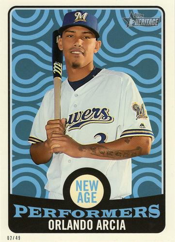 2017 Topps Heritage New Age Performers 5x7 #NAP-20 Orlando Arcia Front