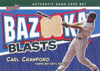 2004 Bazooka - Blasts Bat Relics #BB-CC Carl Crawford Front
