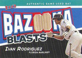 2004 Bazooka - Blasts Bat Relics #BB-IR Ivan Rodriguez Front
