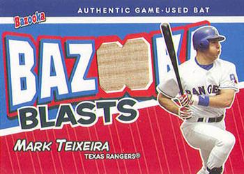 2004 Bazooka - Blasts Bat Relics #BB-MCT Mark Teixeira Front