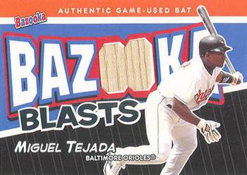 2004 Bazooka - Blasts Bat Relics #BB-MT Miguel Tejada Front
