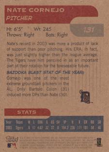 2004 Bazooka - Minis #131 Nate Cornejo Back