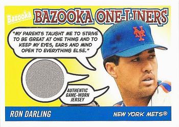 2004 Bazooka - Bazooka One-Liners Relics #BOL-RD Ron Darling Front