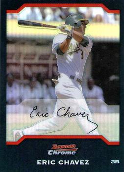 2004 Bowman Chrome - Refractors #71 Eric Chavez Front