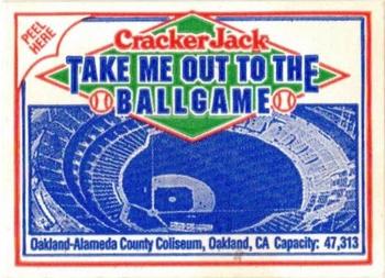 1993 Cracker Jack 1915 Replicas - Take Me Out to the Ballgame  / Stadiums #NNO Oakland - Alameda County Coliseum Front