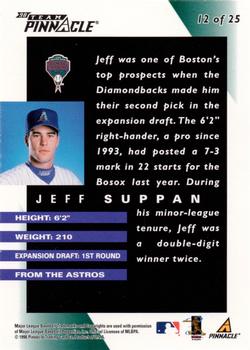 1998 Pinnacle Arizona Diamondbacks Team Pinnacle Collector's Edition #12 Jeff Suppan Back