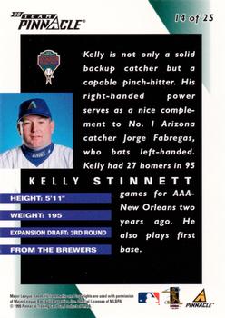 1998 Pinnacle Arizona Diamondbacks Team Pinnacle Collector's Edition #14 Kelly Stinnett Back