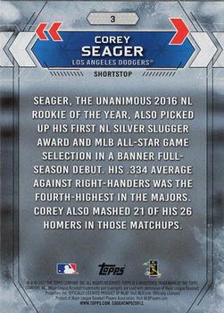 2017 Topps National Baseball Card Day #3 Corey Seager Back
