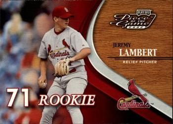 2002 Playoff Piece of the Game #62 Jeremy Lambert Front