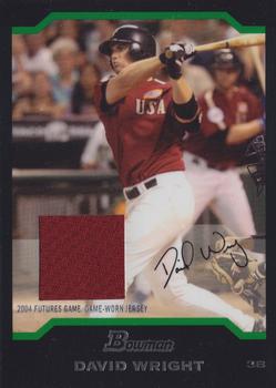 2004 Bowman Draft Picks & Prospects - Futures Game Jersey Relics #BDP161 David Wright Front