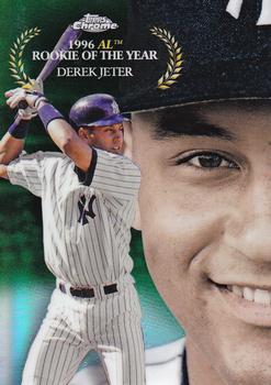 2017 Topps Chrome - MLB Award Winners Green Refractor #MAW-13 Derek Jeter Front