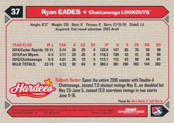 2017 Grandstand Chattanooga Lookouts #NNO Ryan Eades Back