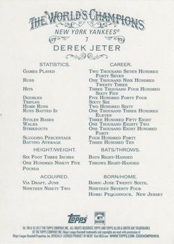 2017 Topps Allen & Ginter X #7 Derek Jeter Back