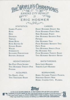 2017 Topps Allen & Ginter X #21 Eric Hosmer Back