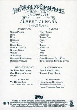 2017 Topps Allen & Ginter X #22 Albert Almora Back