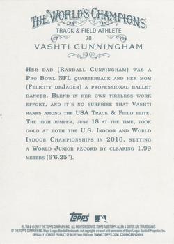2017 Topps Allen & Ginter X #70 Vashti Cunningham Back