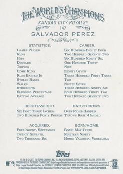 2017 Topps Allen & Ginter X #147 Salvador Perez Back