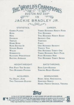 2017 Topps Allen & Ginter X #170 Jackie Bradley Jr. Back
