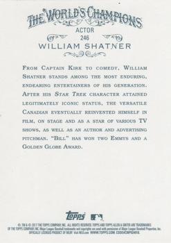 2017 Topps Allen & Ginter X #246 William Shatner Back
