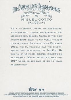 2017 Topps Allen & Ginter X #284 Miguel Cotto Back