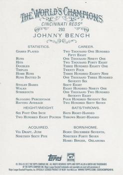 2017 Topps Allen & Ginter X #293 Johnny Bench Back