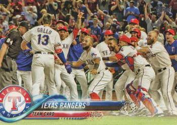 2018 Topps #229 Texas Rangers Front