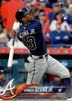 2018 Topps #698 Ronald Acuna Jr. Front