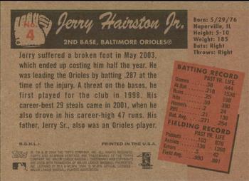 2004 Bowman Heritage - Black and White #4 Jerry Hairston Jr. Back