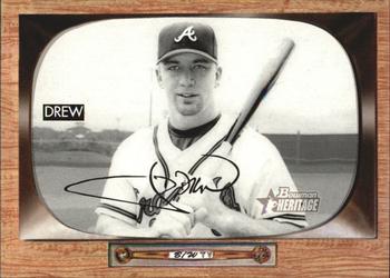 2004 Bowman Heritage - Black and White #12 J.D. Drew Front